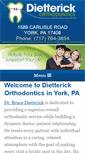 Mobile Screenshot of dietterickorthodontics.com