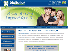 Tablet Screenshot of dietterickorthodontics.com